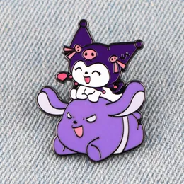 Girls sweet kuromi enamel pin Cute Anime Movies Games Hard Enamel Pins Collect Metal Cartoon Brooch Backpack Hat Bag Collar Lapel Badges