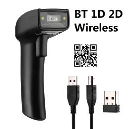 Tarayıcılar Eyoyo QR Bluetooth Barkod Tarayıcı 3in1 Bluetooth 2.4G Dongle Kablosuz Kablolu Bağlantı Maliyet Etkili 2D Tarayıcı