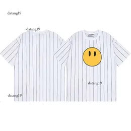 Çekmece erkek tasarımcı Drew T Shirt Yaz Çekme Tişört Tişört Smiley Yüz Bilezik Grafik Tee Sıradan Kısa Kollu T-Shirt Trend Gülümseyen 7492 391