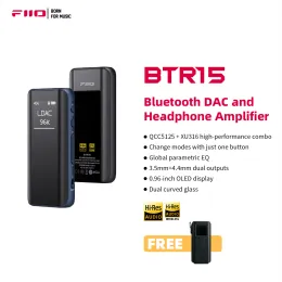 Convertitore FIIO BTR15 Bluetooth 5.1 Amplificatore per cuffie DSD256 Ricevitore LDAC/APTX Adaptive con 3,5 mm/4,4 mm