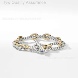 Designer de pulseira David Yurma Bracelet Woman Luxury Charm Bracelet 18K Gold Popular Pad Chain Bracelet