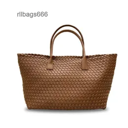 Basket Totes Ha Lady Tecida New Cabat Bags Handheld Venetas Cowhide Bottegaas 2024 Bolsa de suporte de capacidade feminina de grande porte Feminina Extra Tote B953