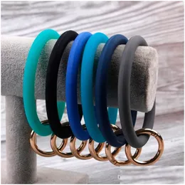 Jóias Sile o Chave -chave Big Ring Kichain Circle Circle Wristlet Wholesale Para Mulheres Strap Drop Drip Drop Drop Baby Kids Maternidade AC DHFPG