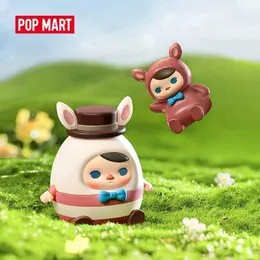 Actionspielzeugfiguren Mart Pucky Egg Bunny 100% Figur Limited Edition Popmart Figur T240506