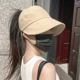 베레모 여성 바이저 패션 선 보호 모자 창조적 인 얼굴 마스크 후크 디자인 제품 여름 모자 의류 액세서리