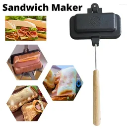 Pans Sandwich Maker Hunde Toaster doppelseitige Backpfanne Käse Non-Stick Flip Frühstücksmaschine Pfannkuchen