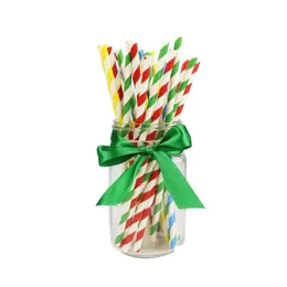 Drinking Straws 200 Designs Biodegradable Paper St Environmental Colorf Disposable Sts Birthday Party Decoration Supplies Drop Deliver Dhny2