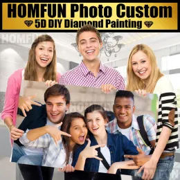 Craft Homfun Photo Custom!Приватный обычай!DIY Diamond Emelcodery 5D Diamond Paint
