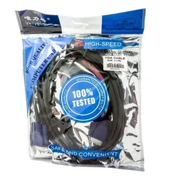 2024 NOVO VGA CABO MONITOR DE COMPUTADOR TV TV HD Cable VGA Linha de extensão de vídeo para conectar monitores e projetores de laptop 5mfor