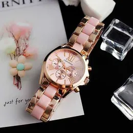 2024 New Ceramic White Bracelet Jelly Waterproof Watch Art and Leisure Academy Style Quartz Watch Trendy Women