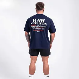 Męskie koszulki Chris CBum w tym samym stylu kulturystyka Zaawansowana retro T-shirt Klasyczny luźny swobodny siłownia męskie i damskie bluza T240506
