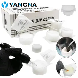 8122448PCS Disposable Tattoo Needle Cleaning Sponge Tattoo Cartridge Needle and Tips Dip Foam Clean Cups Tattoo Accessories 240506