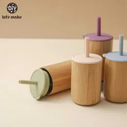 Cups Dishes Utensils Lets make baby feeding bamboo and wood drinking cups. Safe bamboo food grade silicone rope leak proof childrens drinking cupsL2405