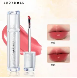 Judydoll Ice Ile Lip Glaze Batons Copas não-bastões espelho Shine Lobo Lips Metal Brush Maghup Cosmetics 240507
