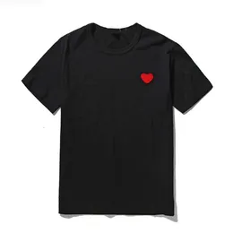 Play Mens T Shirt Designer Red Commes Serce Women Garcons S Des Quanlity Ts Cotton CDG Haft Haft Krótkie rękaw