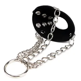 Ikoky Scrotum Parachute Testicle Strenditer Chastity Cage Cock Ball Restraints Bondage Penis Cock Ring Sex Toys for Men 240506