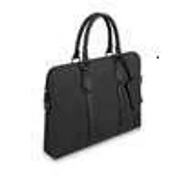 Motorcycle Bags Men's Bag Black Soft Texture Cowhide Zipper One Shoulder Crossbody Handheld Business Briefcase M59159