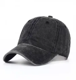 FashionAdjuable Cotton Hat Snapback Cap Baseball Caps 야외 Casquette Fashion Water Wash Jeans Hat Hip Hop Sun Hats7288431