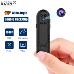 Mini fotocamere Jozuze Mini fotocamera HD Digital Mini DV ad largo angolare Human Camera Detection Detection Anello Registrazione Registrazione Dual Back Clip WX