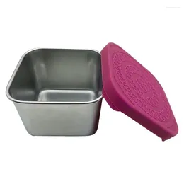 Geschirr Gewürzbehälter für Lunchbox Salat-Dressing Container-Resistante Silikonabdeckung Leichte Mini-Sauce-Tassen mit Deckeln