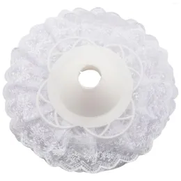 Decorative Flowers 6Pcs Lace Bouquet Collar DIY Holder Wedding Bridal White Decoration