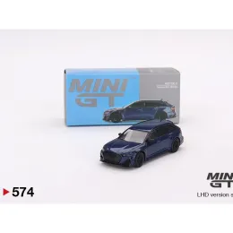 Carros 1:64 Minigt Abt RS6 R Navarra Blue Metallic Alloy Car Modelo 574