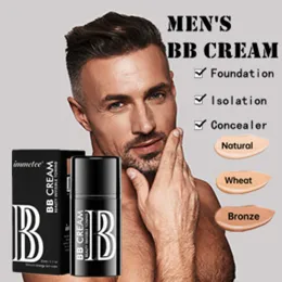 Brushes 33ml Bb Cream for Men Even Skin Tone Concealer 12 Hours Lasting Oil Control Foundation Men's Makeup Cosmetic Sunscreen Isolation