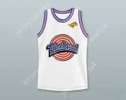 Custom jovens/crianças Elmer Fudd 53 Tune Squad Basketball Jersey com Space Jam Patch Top Stitched S-6xl