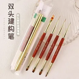 NEW Dual-ended Nail Brush Acrylic Nail Art Brushes Professional Gel Nail Polish Liner Flower Painting Drawing Manicure Tools