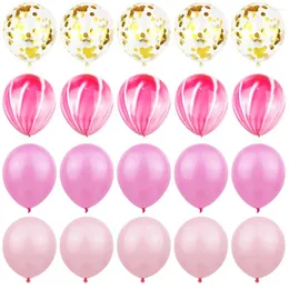 Decorazione per feste 15 pezzi blu set agate palloncini in marmo con cotetti palloncini di nozze di San Valentino per bambini decorazioni di compleanno per baby shower