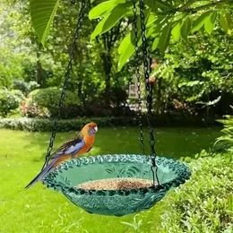 Dekoracje ogrodowe karmnik ptaków na zewnątrz taca do kąpieli w wodzie pijak karmienie wiszące hummingbird materiały