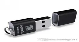 New Portable Mini USB 20 Micro SD TF TFlash Memory Card Reader Adapter Flash Drive SD flash memory Whole Black3542584