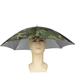 قبعات مريحة المظلة مريحة قابلة للطي في الهواء الطلق للنساء رجال 8 أضلاع الصيد في أزياء الرأس الشمسي غطاء التخييم رأس الشاطئ