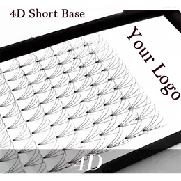 거짓 속눈썹 4d 짧은 기본 천연 컬 메이크업 속눈썹 줄기 손으로 짠 볼륨 연장 전 팬 Maquillaje
