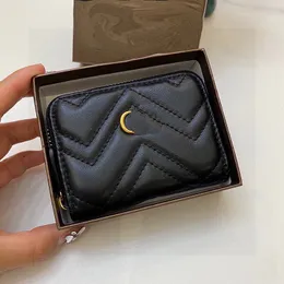 Womens Fashion Wallet Designer Brieftaschen Luxus Brieftaschen Mini -Taschen Quadratkissen -Form -Guthaben -Kreditkartenhalter Schlüssel Beutel CAD24050703