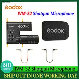 Mini Cameras Godox Ivm-S2 microphone mobile phone microphone SLR camera on-site recording interview shotgun condenser microphone WX