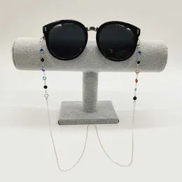 Okulary łańcuchy łańcucha okularów okulary pasek okulary kolorowe kryształowe koraliki modne okulary przeciwsłoneczne Zatrzymanie kobiet poza sportami szklanki akcesoria