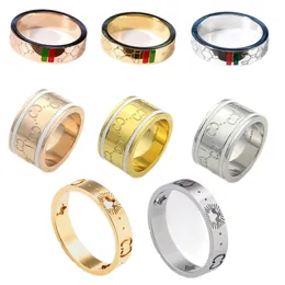 Designer Herren Ring Silberringe Mode Alphabetringe und exquisites Ehering Populärer Designer Ring 18K Gold Platted Classic Quality Jewelry