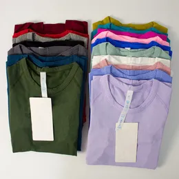 Damskie dresy damskie damskie koszulki jogi solidny kolor nagie sportowe kształtowanie talii