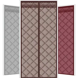 Curtains Thermal Door Curtain Oxford Cloth Magnetic Insulated Door Cover Keep Warm Windproof Soundproofing Front Door Curtain for Winter