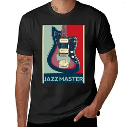 Męskie topy zbiornikowe Jazzmaster Electric Guiatr w „plakat” T-shirt t-shirt man designer Mężczyźni