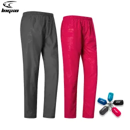 Capris lngxo kadın erkekler kamp pantolon trekking tırmanma yürüyüş su geçirmez pantolon unisex spor hızlı kuru dağ yağmur pantolon antiuv