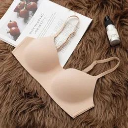ブラジャーシームレスサポートコードレスソリッドレディンシャーナリングカラー調整可能な通気性柔らかい小さな乳房ブラジャー快適な新しいファッションIntitel2405