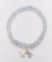 Charms Cute Bear Jewelry Dijes para pulseras iolite 925 Srebrna brześniczka boho boho dla kobiet 175 cm łańcuch bransoletki bea8130391