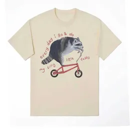 Camisetas masculinas divertidas para andar de bicicleta moe camiseta de camiseta de camiseta casual de camiseta vintage shirt algodão de algodão humorado de mangas curtas Topl2405