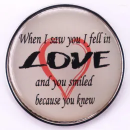 Spille quando ti ho visto Fall In Love Badge Quotes Biloch Valentines Day Jewelry Gift