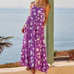 Tasarımcı Elbise Yeni İlkbahar/Yaz Baskılı Kadın Elbise Strap Tatil Plajı Elbise Artı Beden Elbiseler