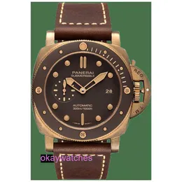 Мода роскошная пенарри -часы -дизайнер -сертификат сертификат Stealth Series Bronze Automatic Mechanical для мужчин PAM00968