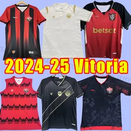 24/25 Esporte Clube Vitoria Men Vest Soccer Jerseys Roberto Jadson Eduardo Santos Home Football Shirts Short Sleeve Uniforms Training Training