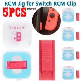 Alto -falantes 15pcs RCM Jig Tool para Nintendo Switch Short Conector com estojo claro para o modo de recuperação Acessórios para máquinas eletrônicas